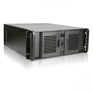 iStarUSA 4U Compact Stylish Rackmount Chassis with 500W Redundant Power Supply D-407P-50R8PD2