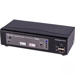 Connectpro 2-Port USB DVI KVM Switch w/ DDM & Multi-Hotkey UD-12-PLUS UD-12+
