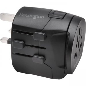 Kensington International Travel Adapter - Grounded (3-Prong) with Dual USB Ports K38238WW