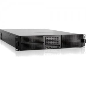 iStarUSA 2U E-ATX 4 x 5.25" Bays Rackmount Chassis with 750W Redundant Power Supply E-204L-75S2UP8G
