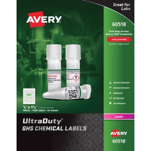 Avery UltraDuty GHS Chemical Labels 60518 AVE60518