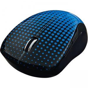 Verbatim Wireless Notebook Multi-Trac Blue LED Mouse - Dot Pattern Blue 99747