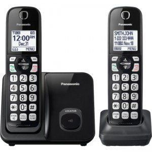 Panasonic Expandable Cordless Phone with Call Block - 2 Handsets KX-TGD512B