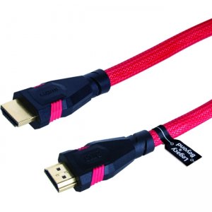 SIIG Premium Braided High Speed HDMI Cable with Ethernet 4Kx2K Red Color - 5M LB-CH0114-S1