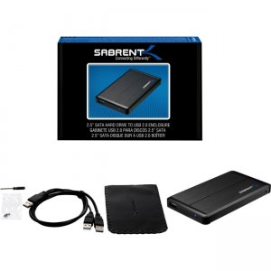 Sabrent 2.5-Inch SATA to USB 2.0 External Hard Drive Enclosure EC-UST25-PK50 EC-UST25