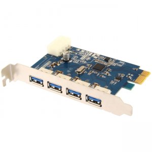 Sabrent USB 3.0 4-port PCI Express Card CP-4PTU-PK50 CP-4PTU