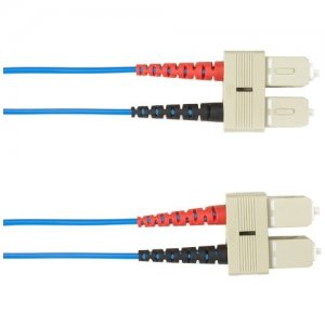 Black Box Duplex Fiber Optic Patch Network Cable FOCMR62-015M-SCSC-BL
