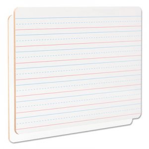 Genpak Lap/Learning Dry-Erase Board, Lined, 11 3/4" x 8 3/4", White, 6/Pack UNV43911