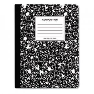 Genpak Quad Rule Composition Book., Quadrille Rule, 7 1/2" x 9 3/4", 1 Subject, Black UNV20950