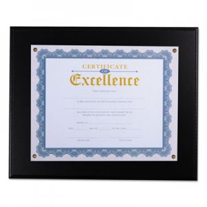 Genpak Award Plaque, 13 1/3" x 11", Black UNV76827