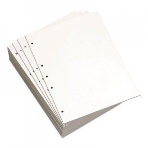 Domtar Custom Cut-Sheet Copy Paper, 20 lb, 8 1/2 x 11, White, 5-Hole Left DMR851151 851151