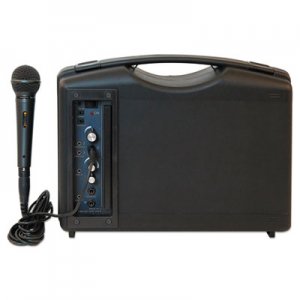 AmpliVox Bluetooth Audio Portable Buddy with Wired Mic, 50W, Black APLS222A S222A