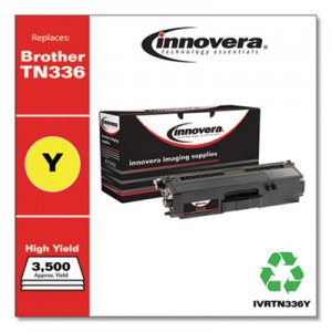Innovera Remanufactured TN336Y High-Yield Toner, 3500 Page-Yield, Yellow IVRTN336Y