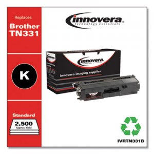 Innovera Remanufactured TN331BK Toner, 2500 Page-Yield, Black IVRTN331B