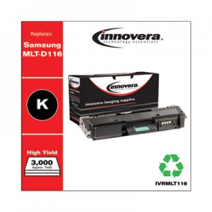 Innovera Remanufactured MLT116 Toner, 3000 Page-Yield, Black IVRMLT116