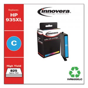 Innovera Remanufactured C2P24AN (935XL) High-Yield Ink, 825 Page-Yield, Cyan IVR935XLC