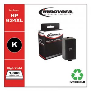 Innovera Remanufactured C2P23AN (934XL) High-Yield Ink, 1000 Page-Yield, Black IVR934XLB