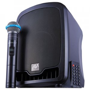 AmpliVox Bluetooth Wireless Portable Media Player PA System, 36W, Black APLSW725 SW725