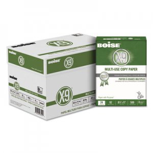 Boise X-9 Multi-Use Copy Paper, 24 lb, 8 1/2 x 11, White, 500 Sheets/Carton CASCC2241 CC2241