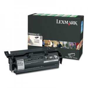 Lexmark T650H41G High-Yield Toner, 25000 Page-Yield, Black LEXT650H41G T650H41G