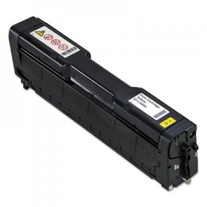 Ricoh 407898 Toner, 5000 Page-Yield, Yellow RIC407898 407898