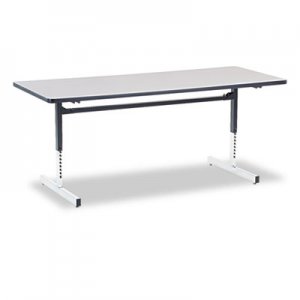 Virco 8700 Series Rectangular Activity Table, 72w x 30d x 30h, Gray Nebula/Chrome VIR873072091