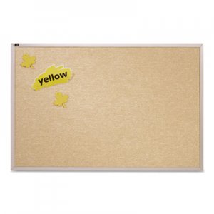 Quartet Vinyl Tack Bulletin Board, 10 ft x 4 ft, White Surface, Silver Aluminum Frame QRTVTA410W VTA410W