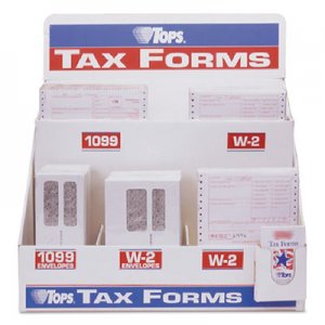 TOPS Six-Part W-2 Tax Form Floor Display, Plastic TOPTAXDL6 TAXDL6