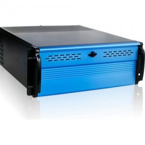 iStarUSA 4U Compact Stylish Rackmount Chassis with 550W Redundant Power Supply D2-407BL-55R8P D2-407-BL-55R8P