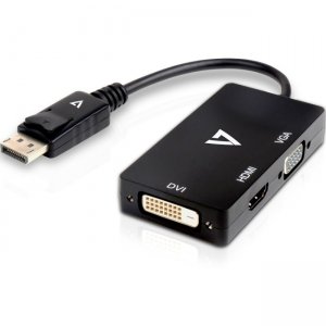 V7 DisplayPort Adapter (m) to VGA, HDMI or DVI (f) V7DP-VGADVIHDMI-1N