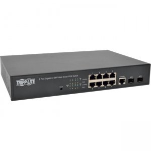 Tripp Lite 8-Port Gigabit L2 Web-Smart Managed PoE+ Network Switch NGS8C2POE
