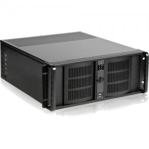iStarUSA 4U Compact Stylish Rackmount Chassis with 1000W Redundant Power Supply D-406-100R3N