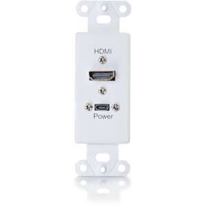 RapidRun HDMI Decorative Wall Plate Receiver - White 60174