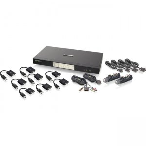 Iogear 4-Port Dual-Link Dual View DVI and DisplayPort KVMP Kit (TAA Compliant) GCS1644DPKIT