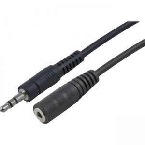4XEM 6ft 3.5MM Stereo Mini Jack M/F Audio Extension Cable 4X35MF6