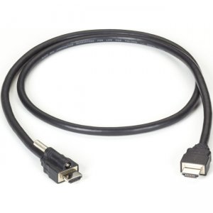 Black Box Locking HDMI to Standard HDMI Cable - 1-m (3.2-ft.) VCL-HDMIS-001M