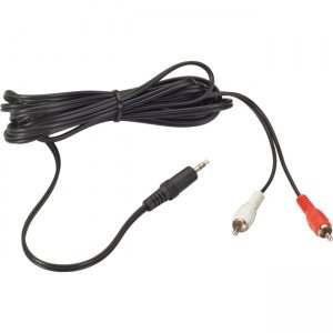 Black Box Stereo Audio Cable, (2) RCA Male to (1) 3.5-mm Male, 12-ft. (3.6-m) ACB