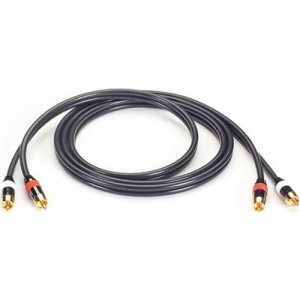 Black Box Stereo Audio Cable - (2) RCA Connectors on Each End, 3-ft. (9.8-m) ACB-2RCA-0003