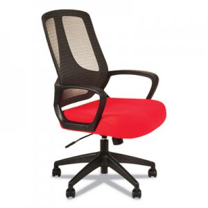 Alera MB Series Mesh Mid-Back Office Chair, Red/Black ALEMB4738