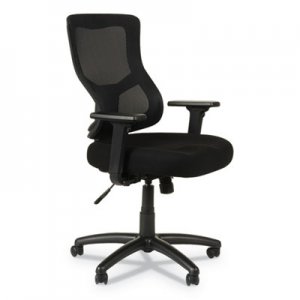 Alera Elusion II Series Mesh Mid-Back Synchro with Seat Slide Chair, Black ALEELT4214S