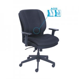 SertaPedic Cosset Ergonomic Task Chair, Black SRJ48967A 48967A