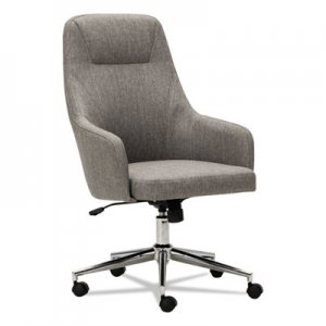 Alera Captain Series High-Back Chair, Gray Tweed ALECS4151