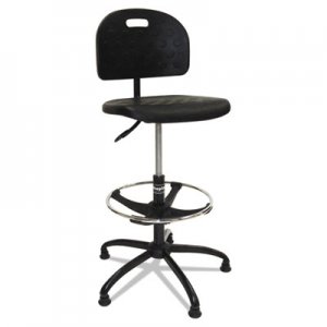 ShopSol Workbench Shop Chair, 37 1/2 to 47 1/2h, Black, Polyurethane SSX1010275 1010275