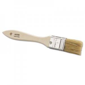 Weiler ECO-1 Disposable Chip and Oil Brush, White, 1" Hog Bristle, Wood WEI40066 804-40066