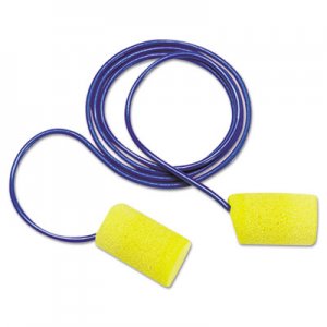 3M E-A-R Classic Foam Earplugs, Metal Detectable, Corded, Poly Bag MMM3114101 247-311-4101