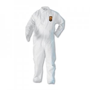 KleenGuard A20 Breathable Particle Protection Coveralls, Zip Closure, X-Large, White KCC49104 417-49104