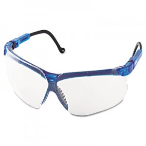 Honeywell Uvex Genesis Shooting Glasses, Vapor Blue Frame, Clear Lens UVXS3240X 763-S3240X