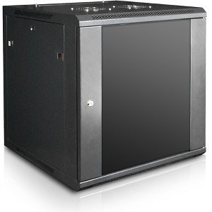 Claytek 12U 600mm Depth Wallmount Server Cabinet with 10 Outlet Overload Protection PDU WM1260-PD10