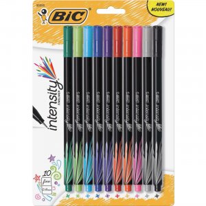 BIC Intensity Fineliner Marker Pen FPINFAP10AST BICFPINFAP10AST