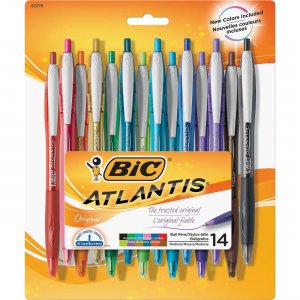 BIC Atlantis Retractable Ball Pens VCGAP141AST BICVCGAP141AST